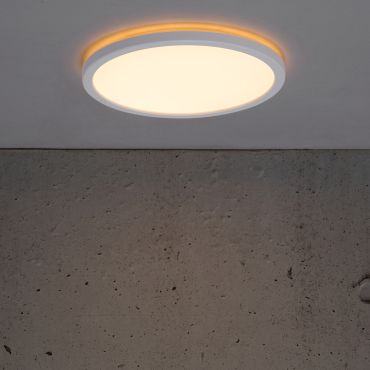 Nordlux Oja - plafondverlichting - Ø 24,4 x 2,3 cm - 15W LED incl. - wit