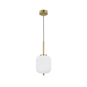 Nova Luce Lato - hanglamp - Ø 16,5 x 120 cm - antiek messing