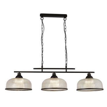Searchlight Highworth - hanglamp - 99 x 120 cm - mat zwart