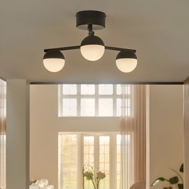 Nordlux Contina - plafondlamp 3L - 48,5 x 25,3 cm - zwart