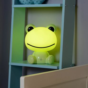 Lucide Dodo Kikker - kinderlamp - 24 cm - 3W dimbare LED incl. - groen
