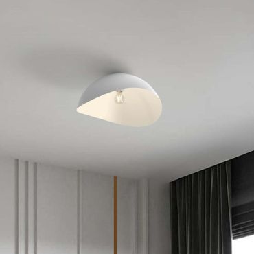Nova Luce Opsi - plafondlamp - Ø 50 x 24 cm - zandwit