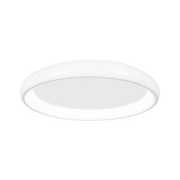 Nova Luce Albi - plafondverlichting - Ø 81 x 8,5 cm - 80W dimbare LED incl. - wit