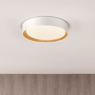 Nova Luce Stake - plafondlamp - Ø 60 x 9 cm - 50W dimbare LED incl. - zandwit