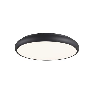 Nova Luce Gap - plafondverlichting - Ø 61 x 9 cm - 62W LED incl. - zwart