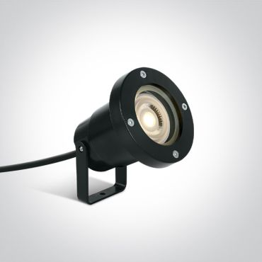 ONE Light GU10 Garden Spots - grondspot op piek - Ø 9,8 x 10 cm - IP65 - zwart