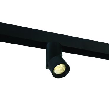 ONE Light magnetisch railsysteem MINI, MIDI &amp; MAXI - railspot - Ø 6,6 x 17,6 cm - 15W LED incl. - zwart
