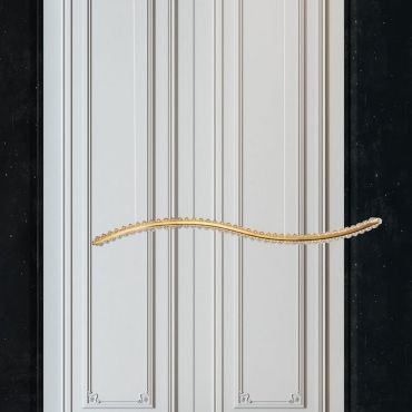 Nova Luce Aurelia - hanglamp - 100 x 7,6 x 150 cm - 43W dimbare LED incl. - goud
