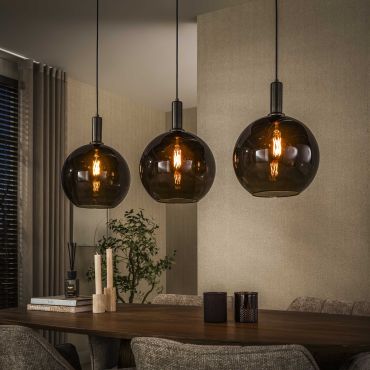 Vico Sfera - hanglamp - 95 x 9 x 150 cm - sienna bruin