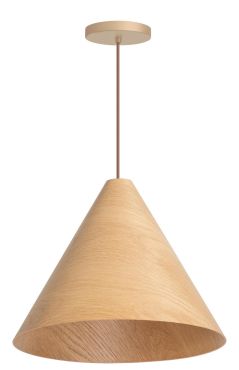 ETH Robin - hanglamp - Ø 45 x 237 cm - lichtbruin