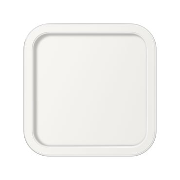 ETH Loïs - plafondlamp - 30 x 30 x 5 cm - 3 stappen dimbaar - 24W LED incl. - IP44 -  wit