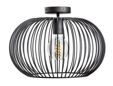 ETH Wire - plafondlamp - Ø 40 x 28,5 cm - zwart