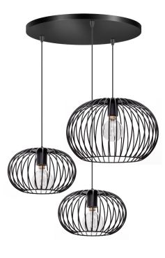 ETH Wire 2.0 - hanglamp - Ø 50 x 130 cm - zwart