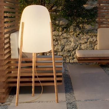 New Garden Rocket 145 - buiten vloerlamp - Ø63,5 x 145 cm - 9W dimbare LED incl. - IP65 - wit