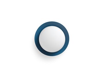 Faro May - plafondlamp - Ø 12 x 8 cm - 4W LED incl. - IP44 - blauw