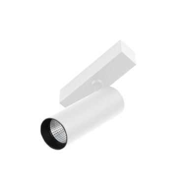Faro Neso Hole - spot voor magnetische rail - Ø 5 x 11 x 16,3 cm - 10W DALI dimbare LED warm wit (2700K) incl. - 36° lichtbundel - wit