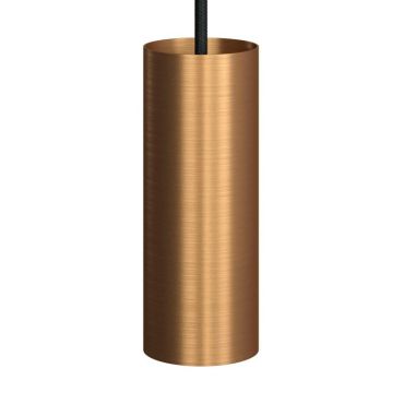 Creative Cables Tube - hanglamp 1L - Ø 6 x 190 cm - geborsteld brons
