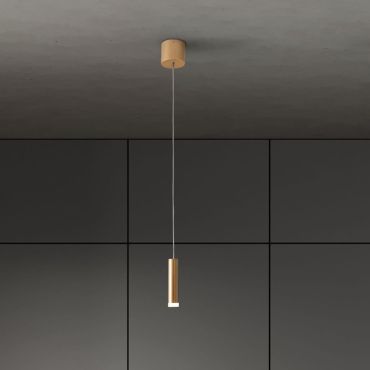 Nova Luce Doc - hanglamp - Ø 3 x 120 cm - 5W LED incl. - goud