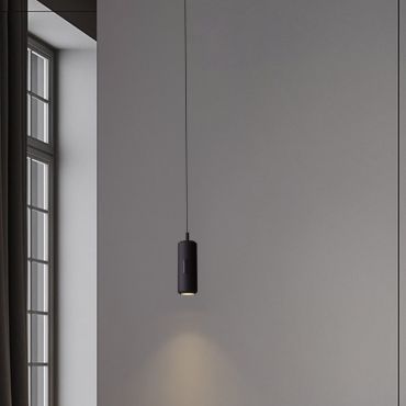 Nova Luce Holm - hanglamp - Ø 13 x 300 cm - 12W dimbare LED incl. - zwart