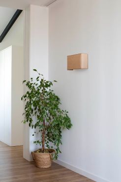 Faro Otton vertical - wandlamp - 10,5 x 20 x 37,5 cm - jute