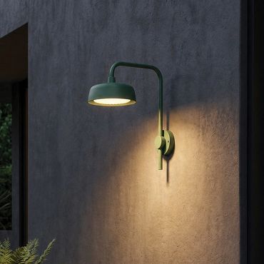 VK Lighting Jade - buiten wandverlichting - Ø 18 x 30,6 cm - 12W LED incl. - IP65 - groen