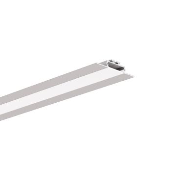 KLUS Opac-30 - inbouw ledprofiel - 5,2 cm breed met 2,1 cm vensterbreedte - geanodiseerd zilver