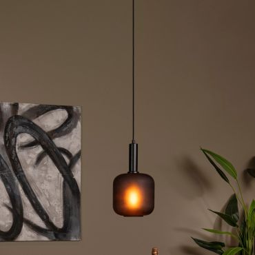 Lucide Eloise - hanglamp - Ø 21 x 150 cm - zwart