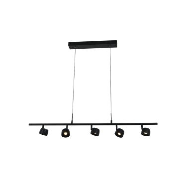 VK Lighting Pop 5L - hanglamp - 104 x 153,5 cm - 28W LED incl. - zwart