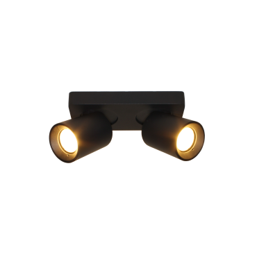 Artdelight Megano - opbouwspot 2L - 20 x 10 x 11,5 cm - zwart