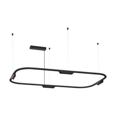 VK Lighting Core - hanglamp - 62,8 x 156,8 x 112,8 cm - 25W dimbare LED incl. - zwart
