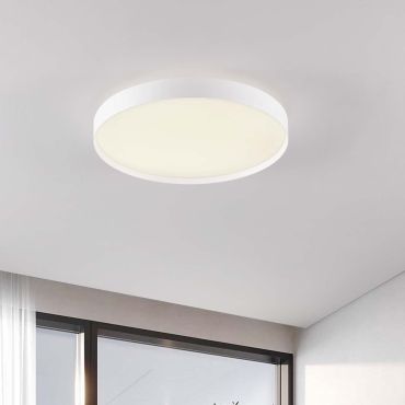 Nova Luce Roi - plafondlamp - Ø 50 x 8,5 cm - 48W dimbare LED incl. - zandwit