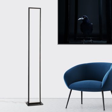 TWEEDEKANS - Nova Luce Wenna - staanlamp - 26 x 16 x 153 cm - 36W LED incl. - mat zwart