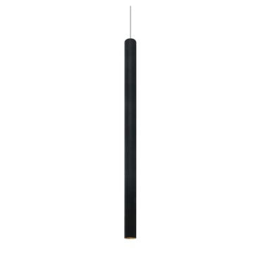 ONE Light LED Pendant Tubes - hanglamp - Ø 2,6 x 180 cm - 6W LED incl. - zwart