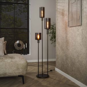 Vico Sepiora - vloerlamp - Ø 33 x 165 cm - sienna bruin