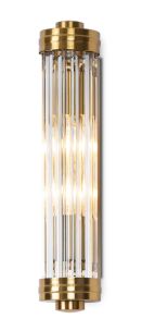 Maxlight Florence - wandverlichting - 9 x 9,5 x 40 cm - messing