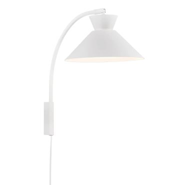 Nordlux Dial - wandlamp - Ø 25 x 40,2 cm -  wit