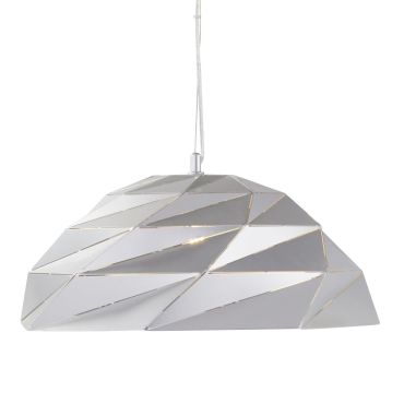 Searchlight Origami - hanglamp - Ø 47 x 150 cm - zilver