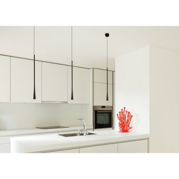 Maxlight Coffee 60 - hanglamp - Ø 3 x 160 cm - 7W LED incl. - zwart