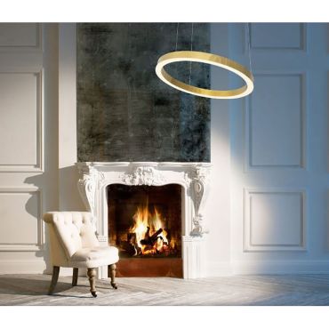 Maxlight Luxury - hanglamp - Ø 70 x 250 cm - 43W dimbare LED incl. - goud