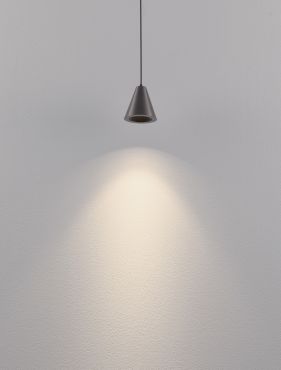 Nova Luce Irmos - hanglamp - Ø 6 x 191 cm - 5W LED incl. - zwart nikkel aluminium