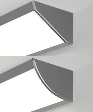 KLUS Kopro-30 -  hoek ledprofiel 30 graden lichthoek - 2,72 x 4,46 cm - geanodiseerd zilver