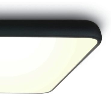 ONE Light LED Slim Line Plafo - plafondverlichting - 64 x 64 x 9 cm - 62W LED incl. - zwart