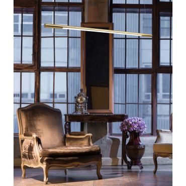 Maxlight Organic - hanglamp - 100 x 140 cm - 16W dimbare LED incl. - goud