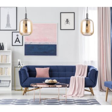 Maxlight Honey - hanglamp - Ø 24 x 150 cm - amber