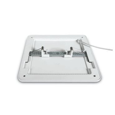 ONE Light Surface/Recessed Panels Adjustable Cut Out Hole - plafondverlichting - 23,5 x 23,5 x 1,7 cm - 16W LED incl. - wit - warm witte lichtkleur
