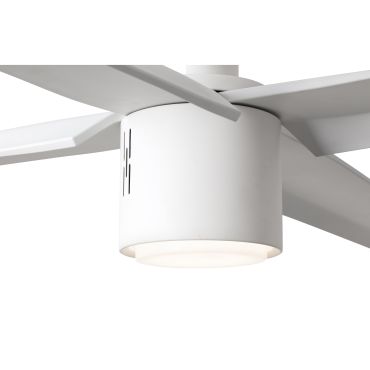 Faro Attos - plafondventilator met licht en afstandsbediening - Ø 213 cm - 18W dimbare LED incl. - wit