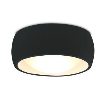 Maxlight Kodak - plafondverlichting - Ø 10,8 x 4,8 cm - 8W LED incl. - zwart