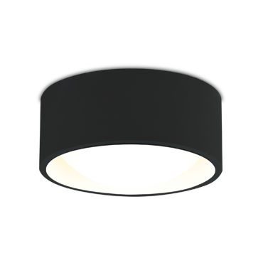 Maxlight Kodak - plafondverlichting - Ø 10 x 4,7 cm - 8W LED incl. - zwart