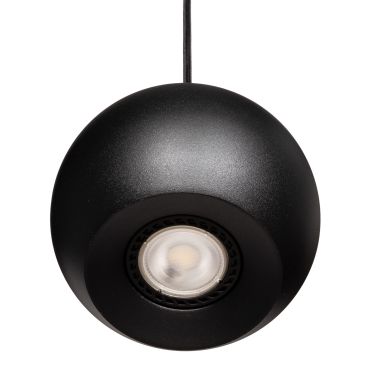 Projectlight Apollo - hanglamp - Ø 12 x 200 cm - zwart