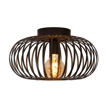 Lucide Manuela - plafondverlichting - Ø 39,5 x 23 cm - zwart